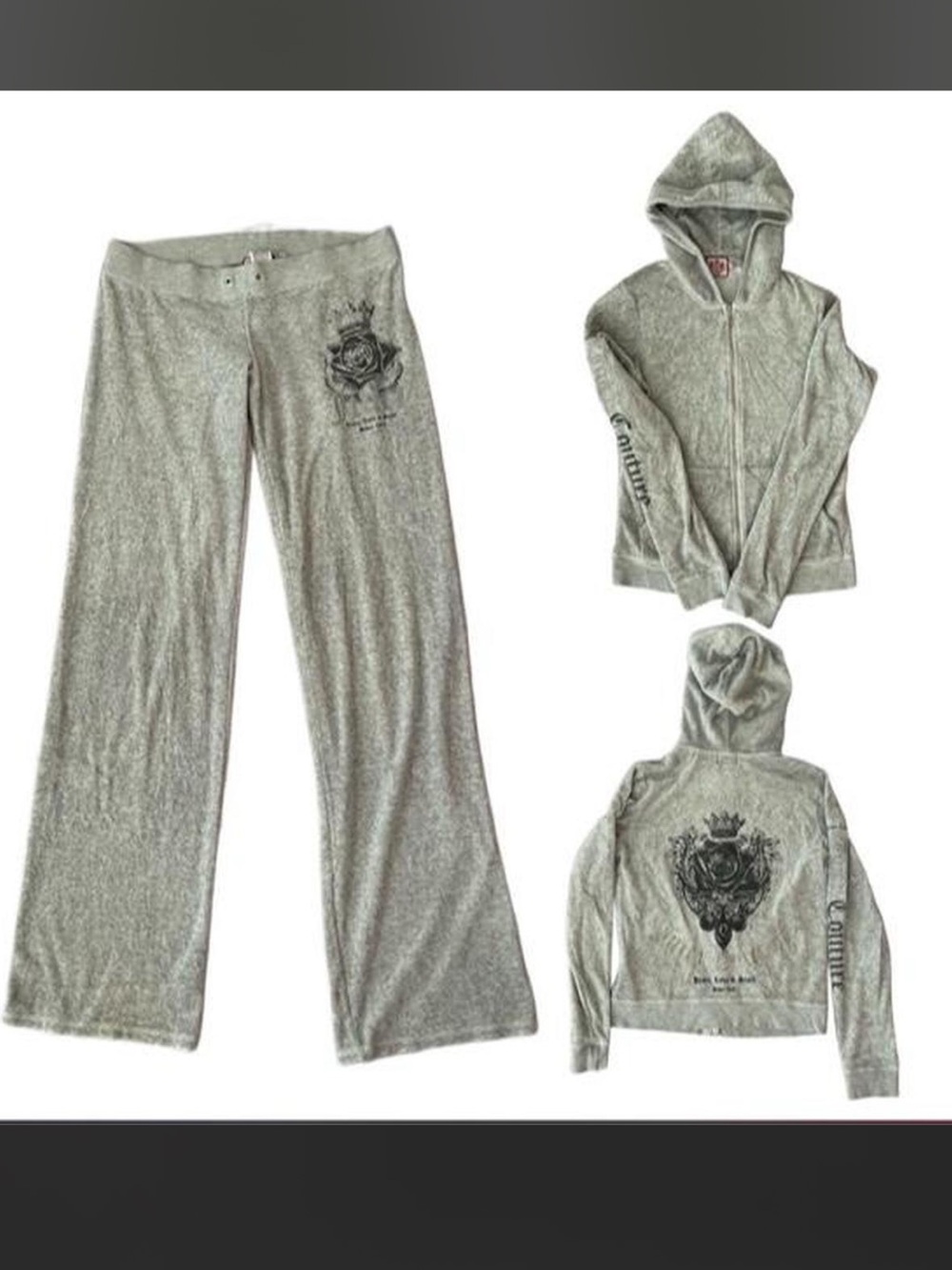 light grey juicy tracksuit